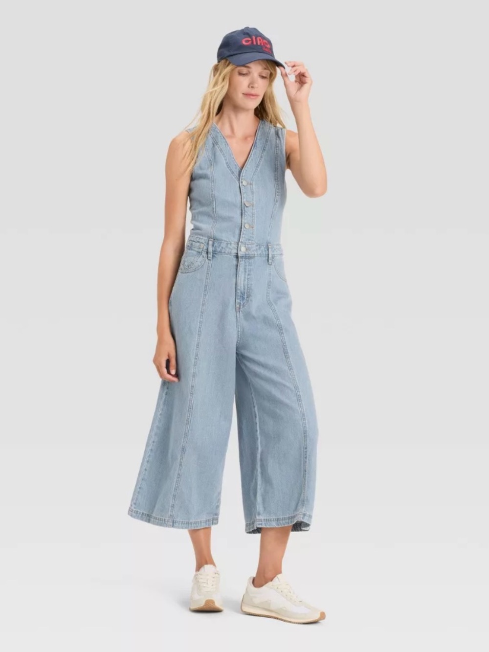 Universal thread denim jumpsuit